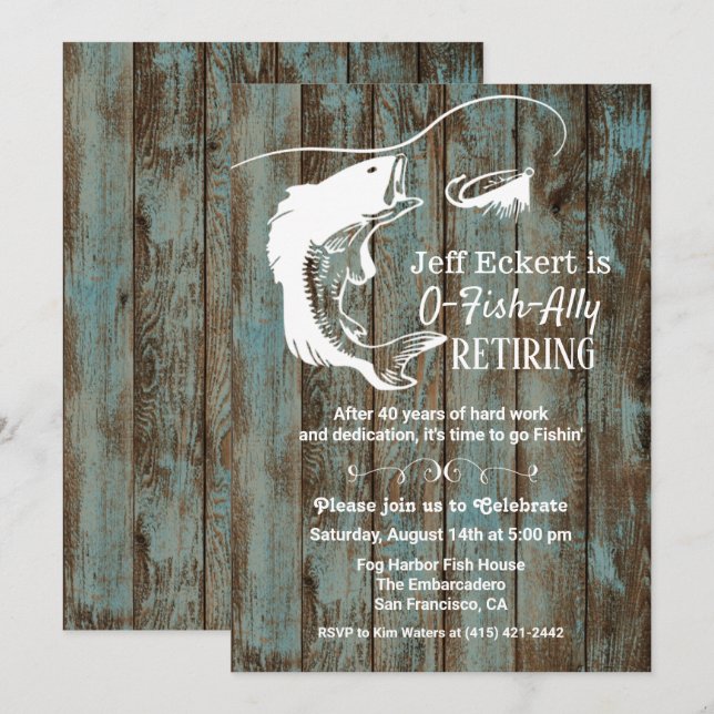 Invitation à la retraite de pêche (Devant / Derrière)