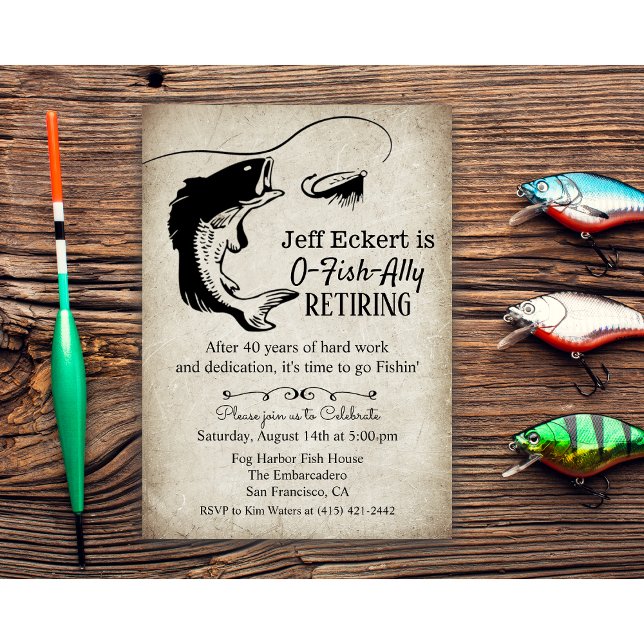 Invitation à la retraite de pêche (Créateur téléchargé)
