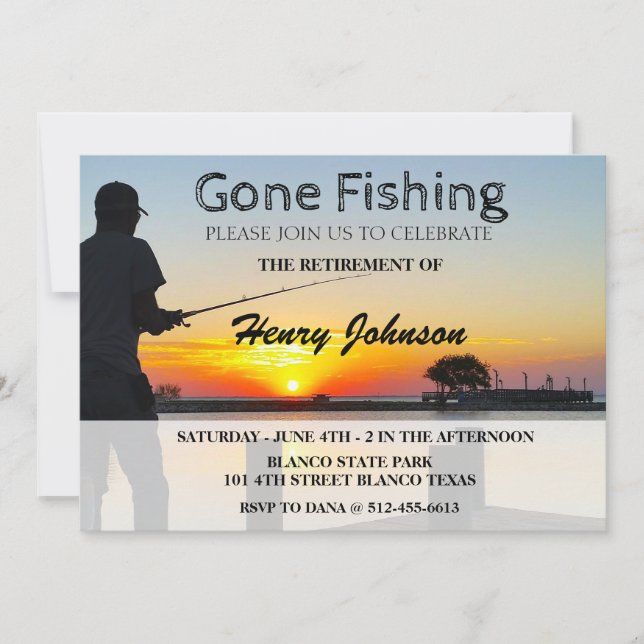 Invitation à la retraite de pêche (Devant)