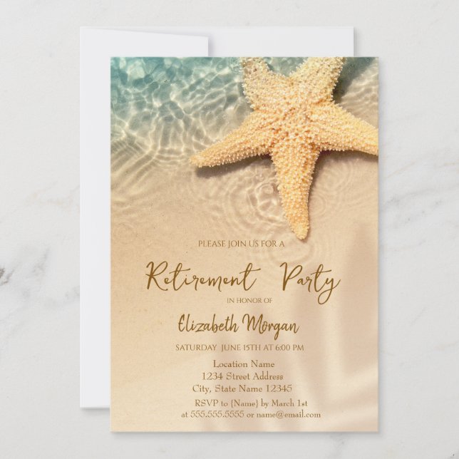 Invitation à la retraite de poissons de mer de pla (Devant)