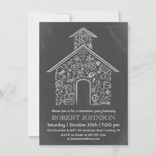Invitation à la retraite des enseignants (Devant)