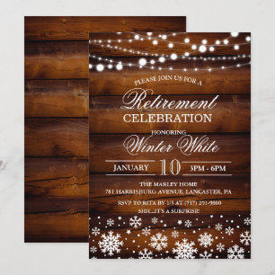 Invitation à la retraite des flocons d'hiver