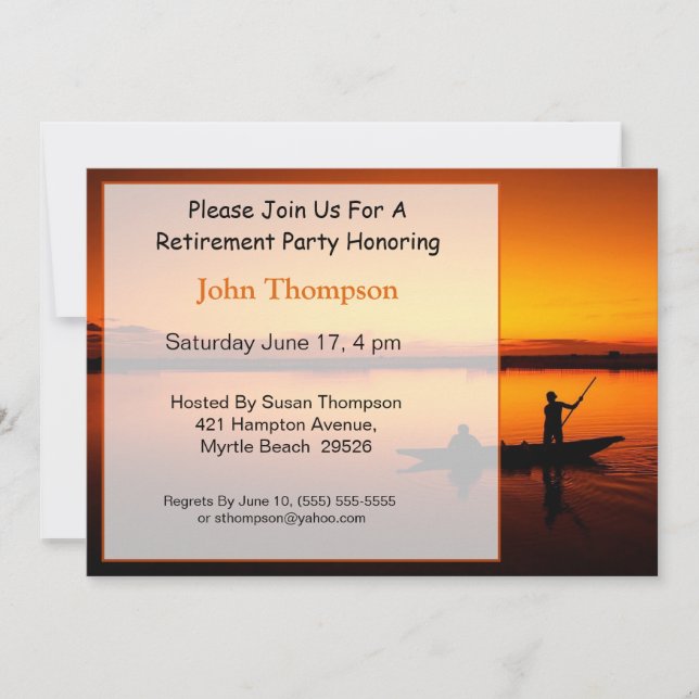 Invitation à la retraite des pêcheurs (Devant)