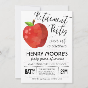 Invitation à la retraite d'un enseignant d'Apple