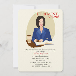 Invitation à la retraite d'une femme d'affaires
