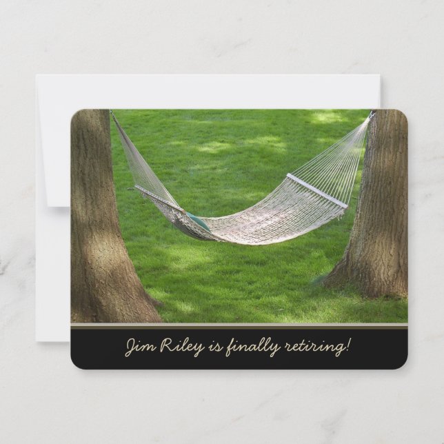 Invitation à la retraite Hammock (Devant)