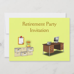 Invitation à la retraite pour le secrétaire de bur