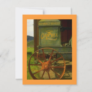 INVITATION À LA RETRAITE - TRACTEUR VERT VINTAGE