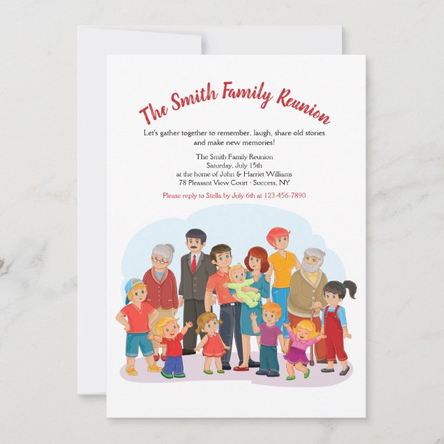 Invitation à la réunion de famille (Devant)