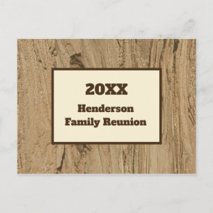 Invitation à la réunion de famille Faire-part Rust