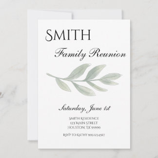 Invitation à la réunion de famille, Invitation à l