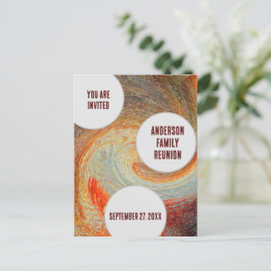 Invitation à la réunion de famille Swirl détendu S