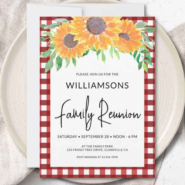 Invitation à la réunion de la famille des tourneso (Créateur téléchargé)