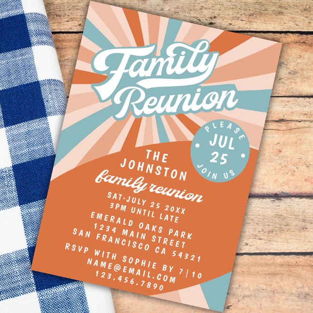 Invitation à la réunion de la famille super (Créateur téléchargé)