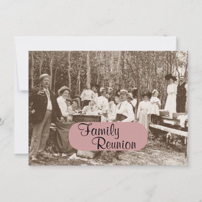 Invitation à la réunion de la fête de pique-nique  (Devant)