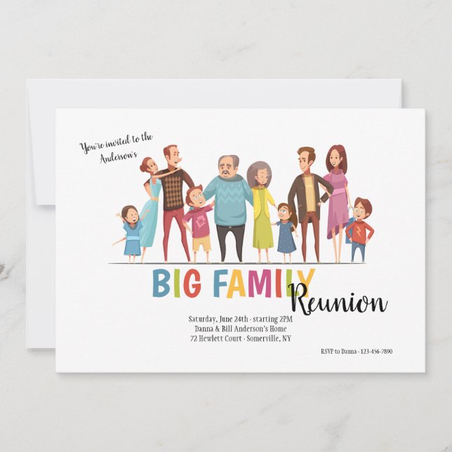 Invitation à la réunion de la grande famille (Devant)
