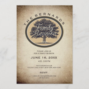 Invitation à la réunion d'une famille élégante de 