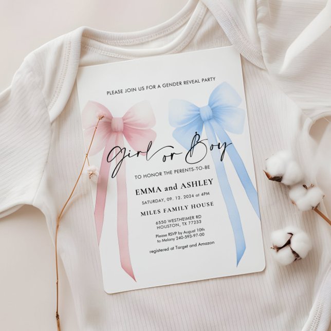 Invitation à la révélation de genre pour une fille (Créateur téléchargé)