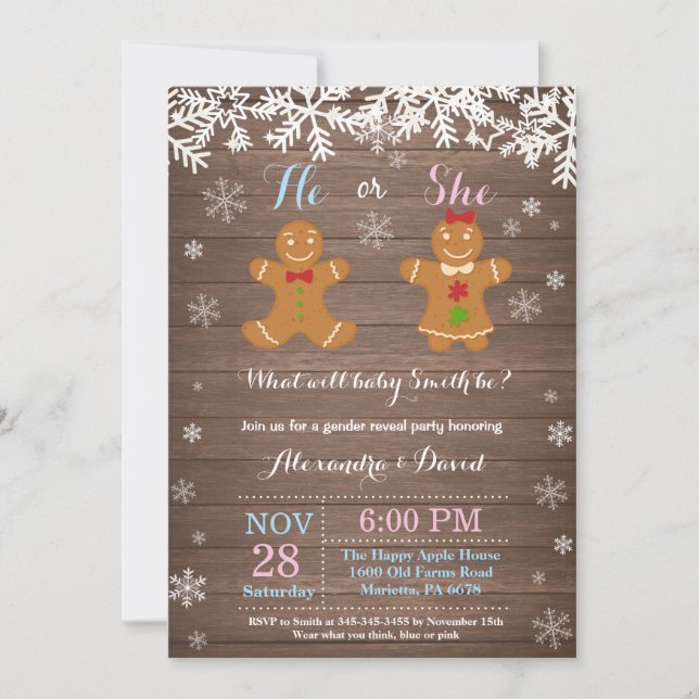 Invitation à la révélation des genres de Noël d'hi (Devant)