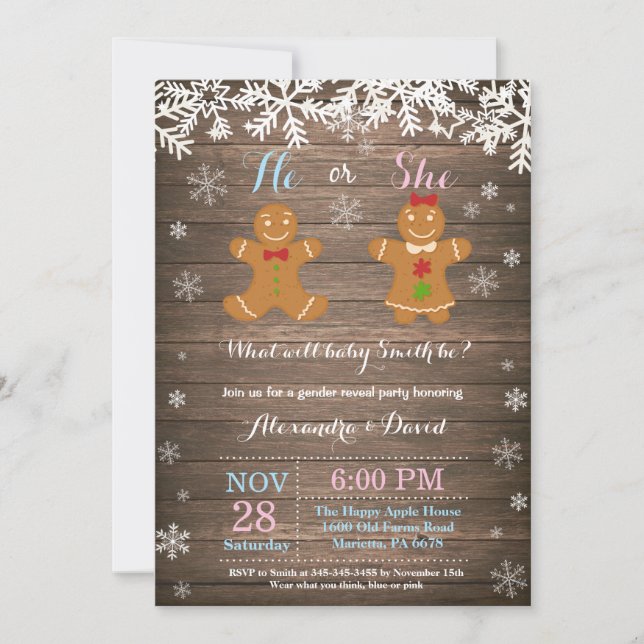 Invitation à la révélation des genres de Noël d'hi (Devant)