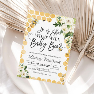 Invitation à la révélation du sexe de bébé abeille