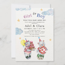 Invitation à la révélation du sexe de l'enfant