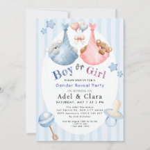 Invitation à la révélation du sexe de l'enfant