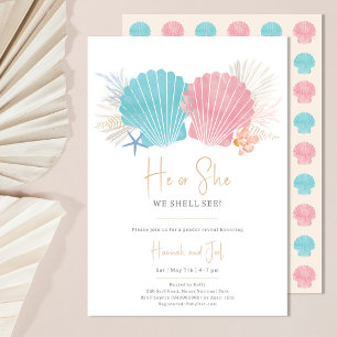 Invitation à la révélation du sexe du bébé Ocean F