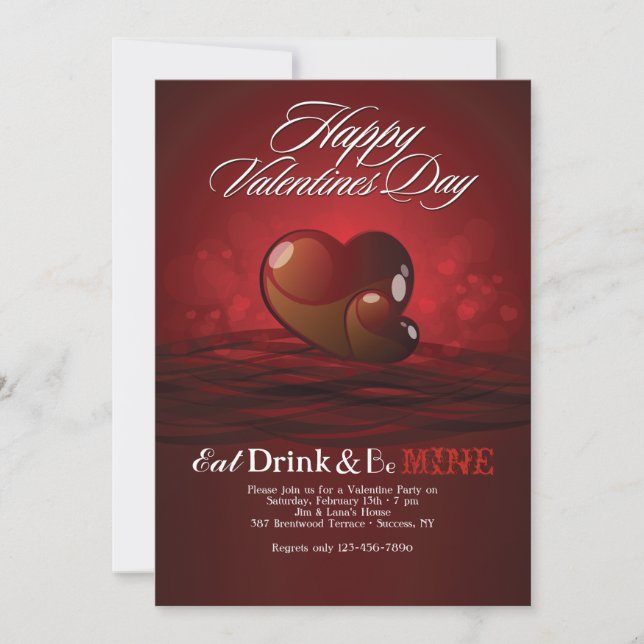 Invitation à la Saint-Valentin (Devant)