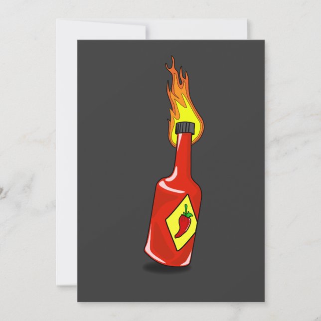 Invitation à la sauce chaude de dessin (Devant)