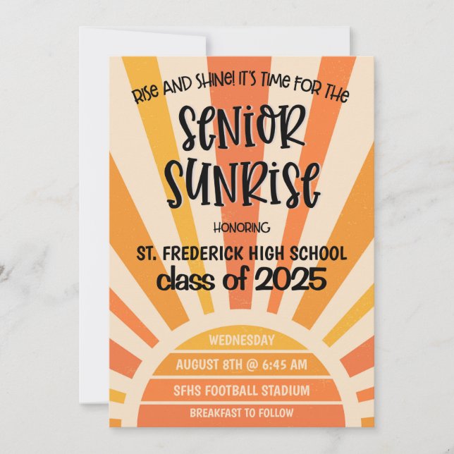 Invitation à la semaine des seniors de Senior Sunr (Devant)