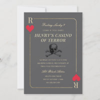 Invitation à la soirée Casino Night Skull Death Pa