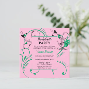 Invitation à la soirée chic de bachelorette