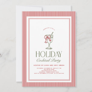 Invitation à la soirée cocktail des Fêtes