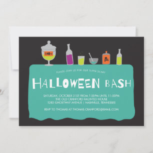 Invitation à la soirée Cocktail d'Halloween