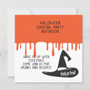 Invitation à la soirée cocktail Halloween