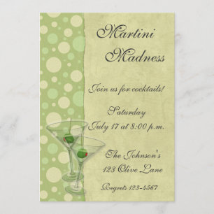 Invitation à la soirée cocktail Martini