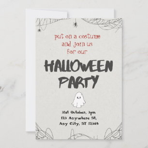 Invitation à la soirée Costume & Cocktails Hallowe