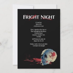 Invitation à la soirée costumée d'Halloween