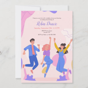 Invitation à la soirée dansante des adolescents