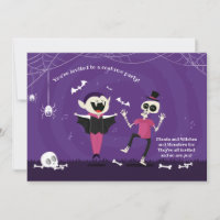 Invitation à la soirée dansante d'Halloween