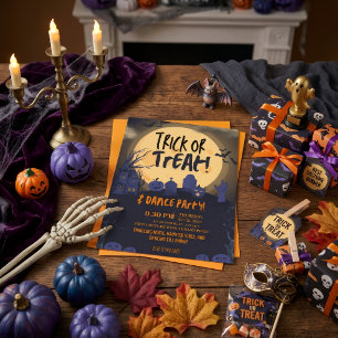Invitation à la soirée dansante Halloween Trick or