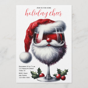 Invitation à la soirée de cocktail de Noël