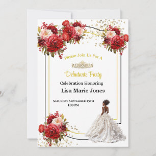 Invitation à la soirée de débutante