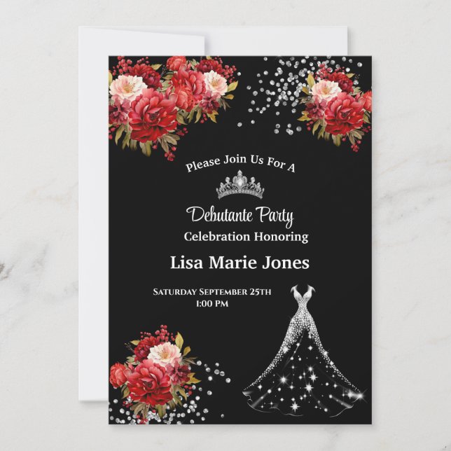 Invitation à la soirée de débutante (Devant)