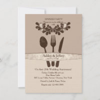 Invitation à la soirée de dîner de M. et Mme Utens