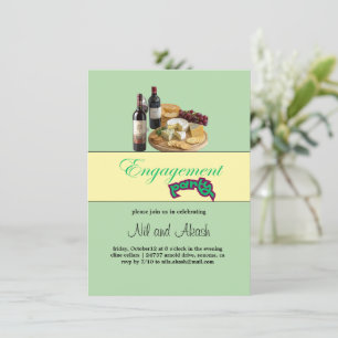 Invitation à la soirée de fiançailles autour du vi