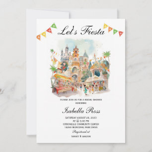 Invitation à la soirée de fiançailles Fiesta