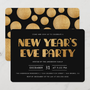 Invitation à la Soirée de la Parties scintillant d