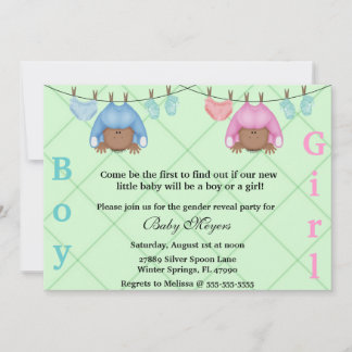 Invitation à la soirée de révélation masculine ros